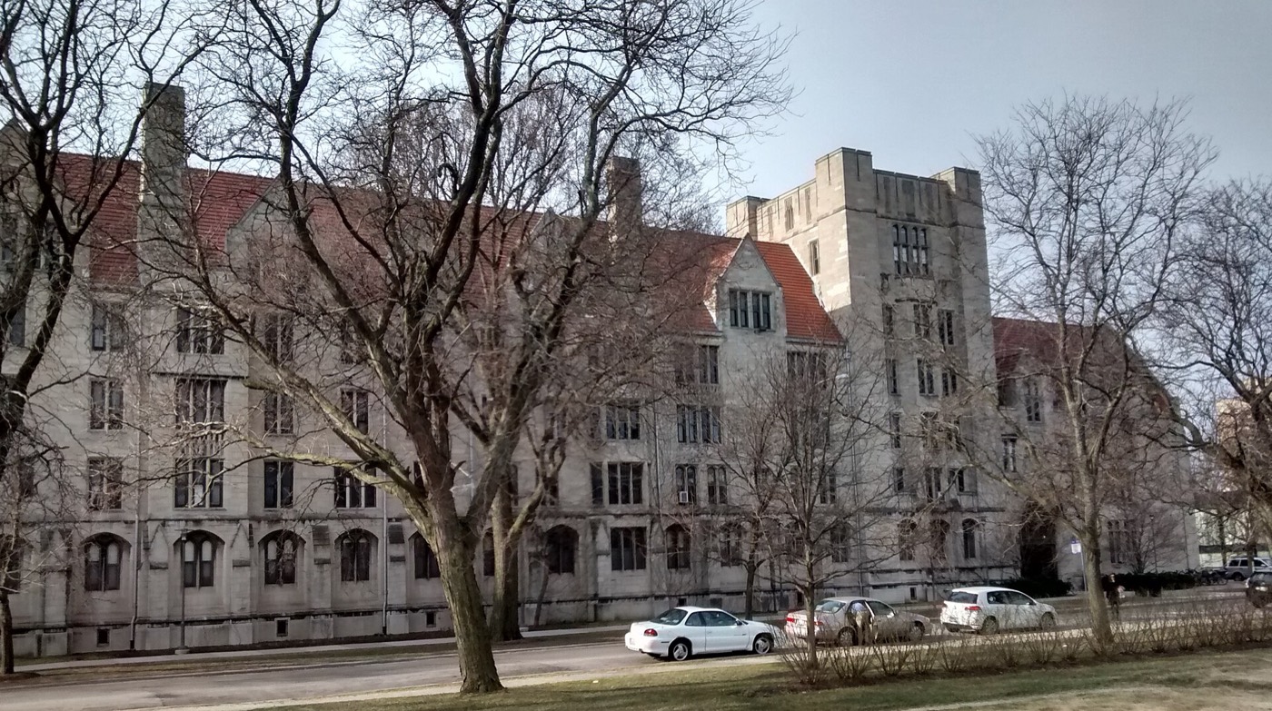 Burton-Judson Courts, the gothic dormitory south of the Midway at the University of Chicago.