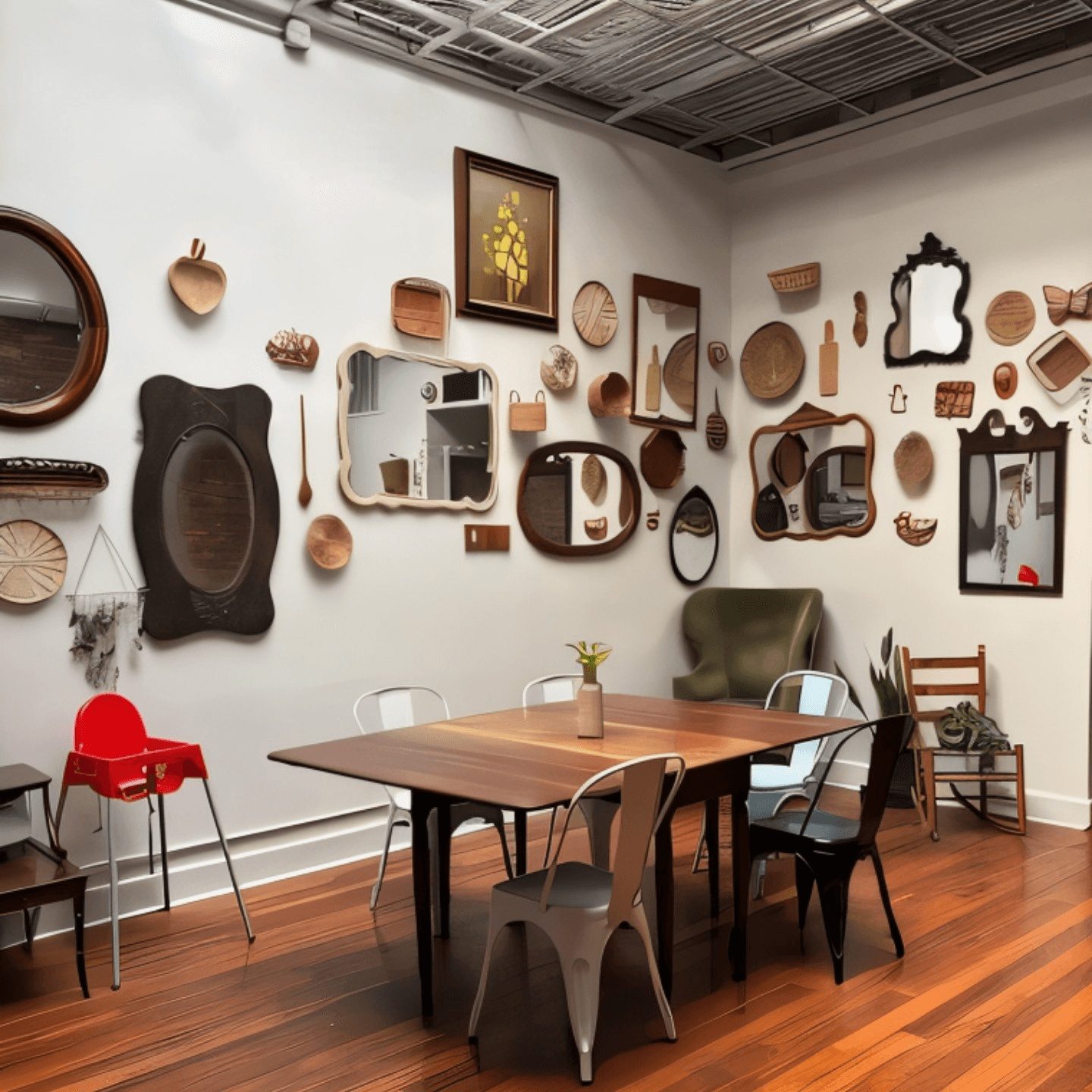 The dining room
