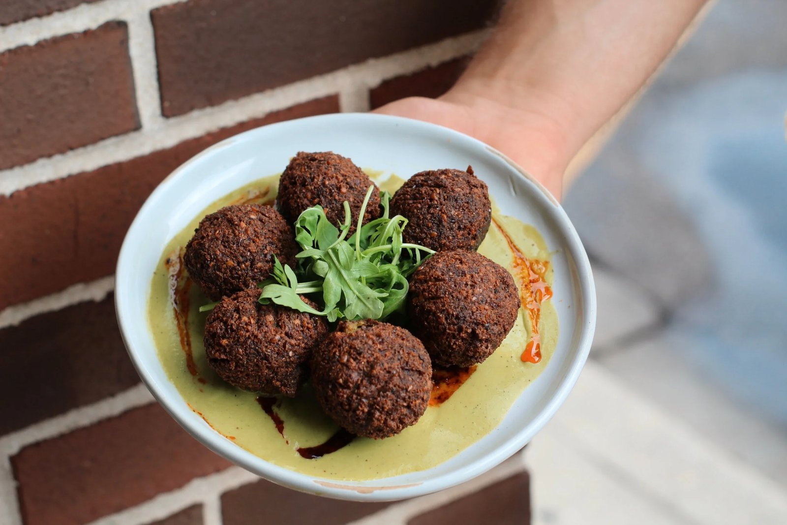 Crispy falafel