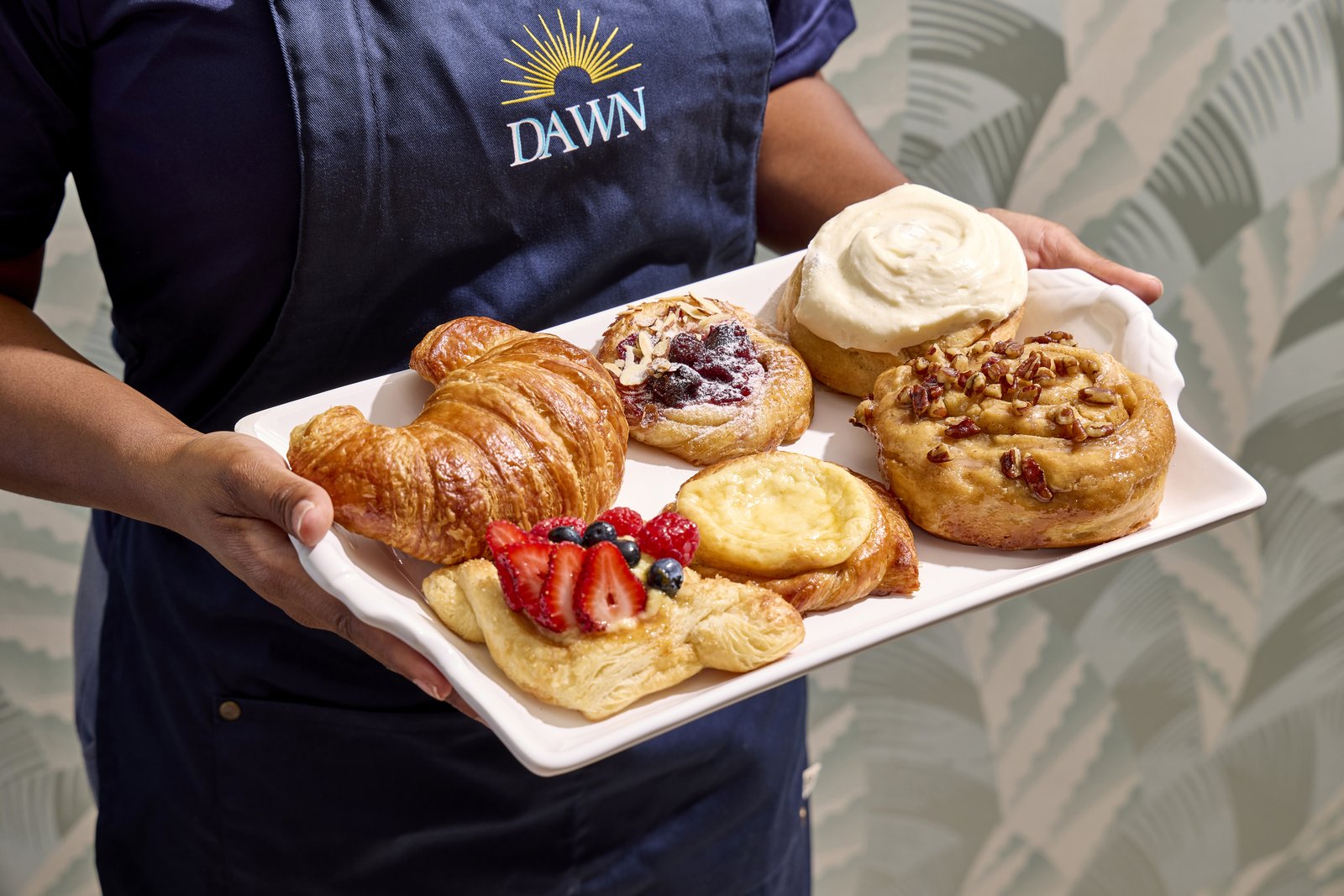 A tray of Dawn's pastries