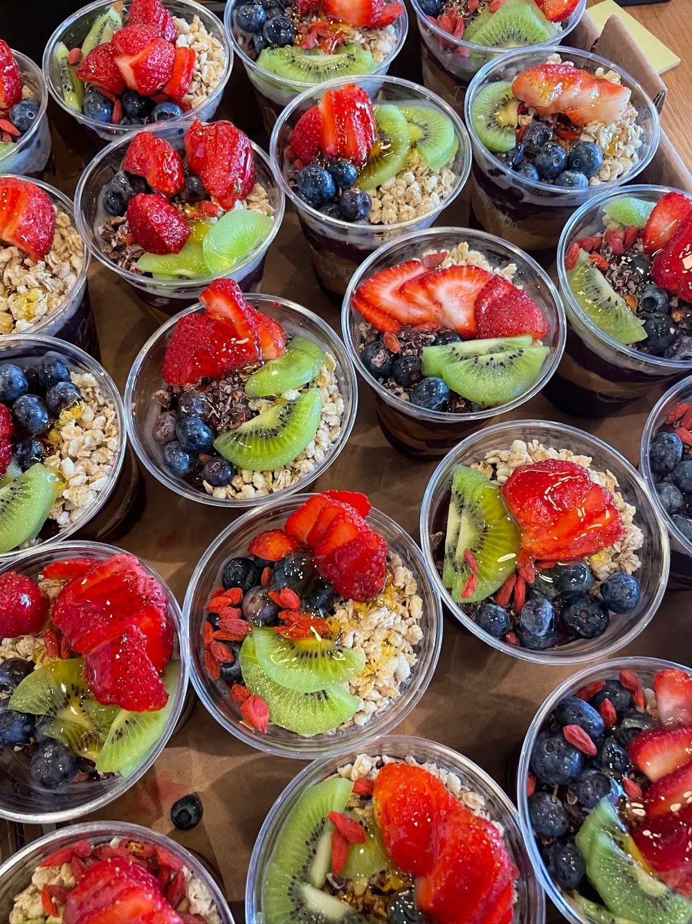 Açaí bowls for a group