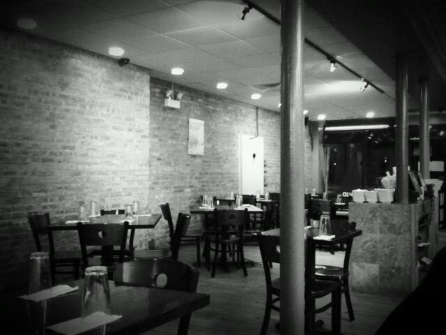 The dining room