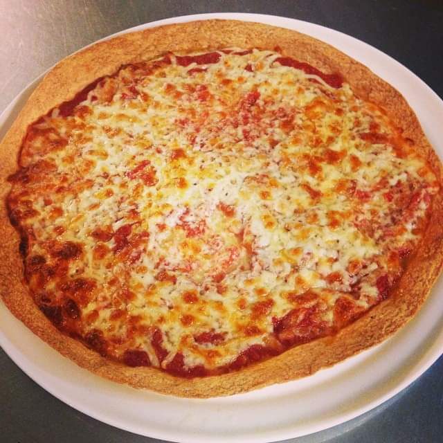 Thin-crust pizza
