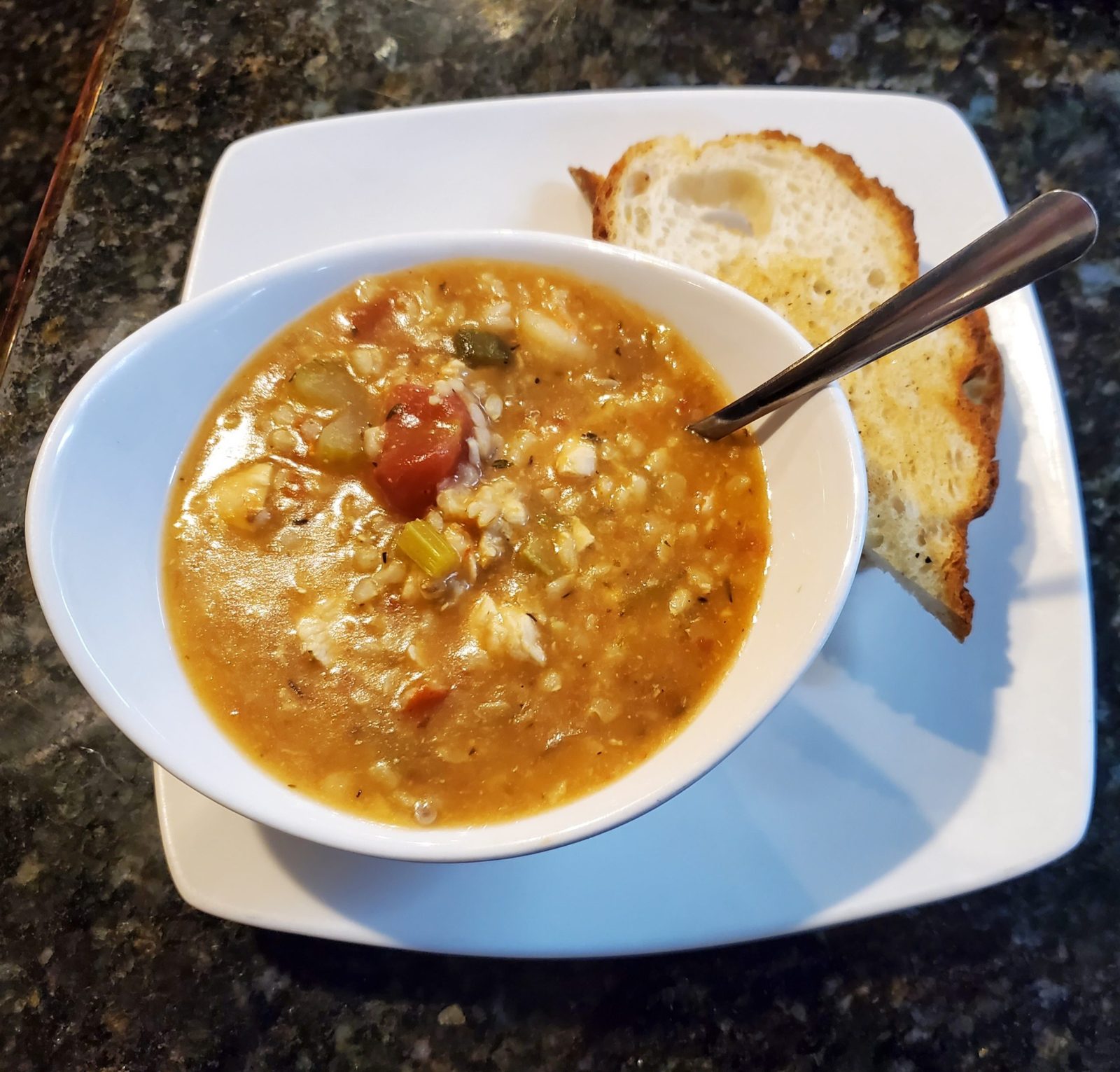 Soup with bread