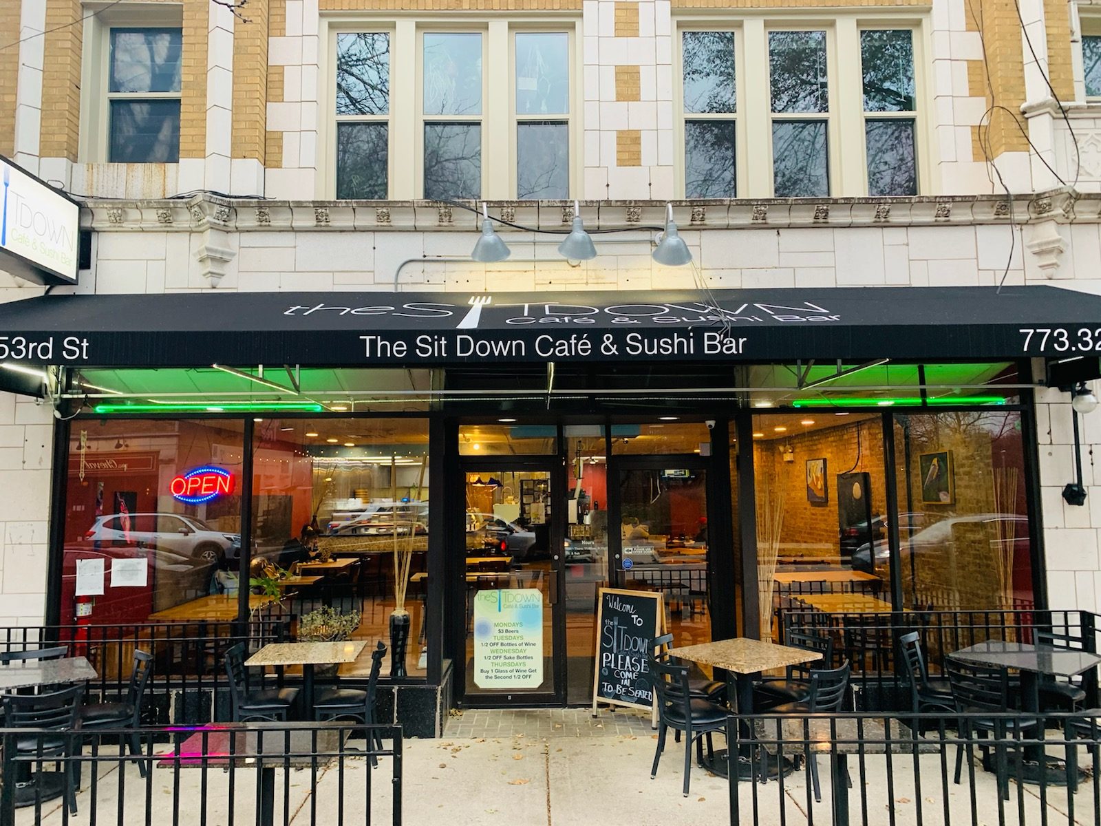 The Sit Down Café & Sushi Bar on 53rd Street